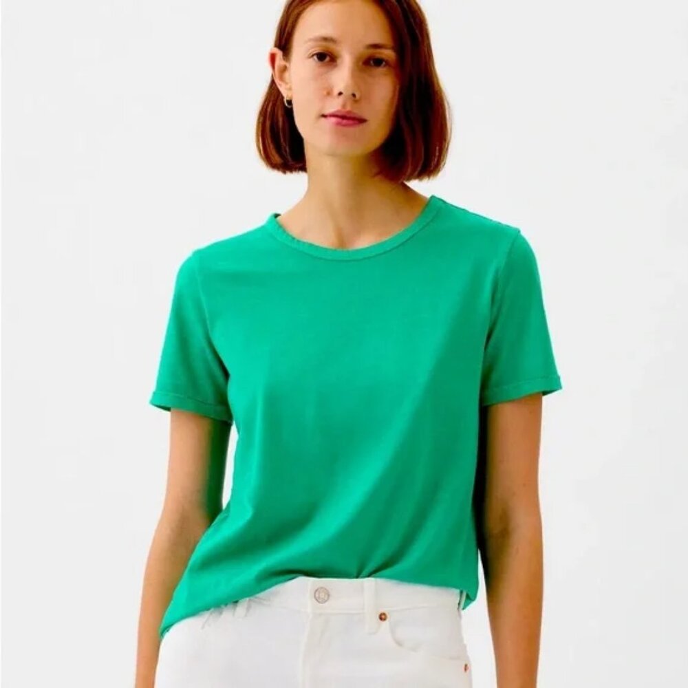 GAP | Simply Green Short Sleeve Organic Cotton Short Sleeve Tee Medium